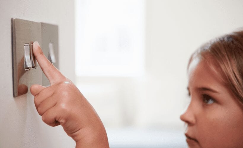 child turning on light what is liheap