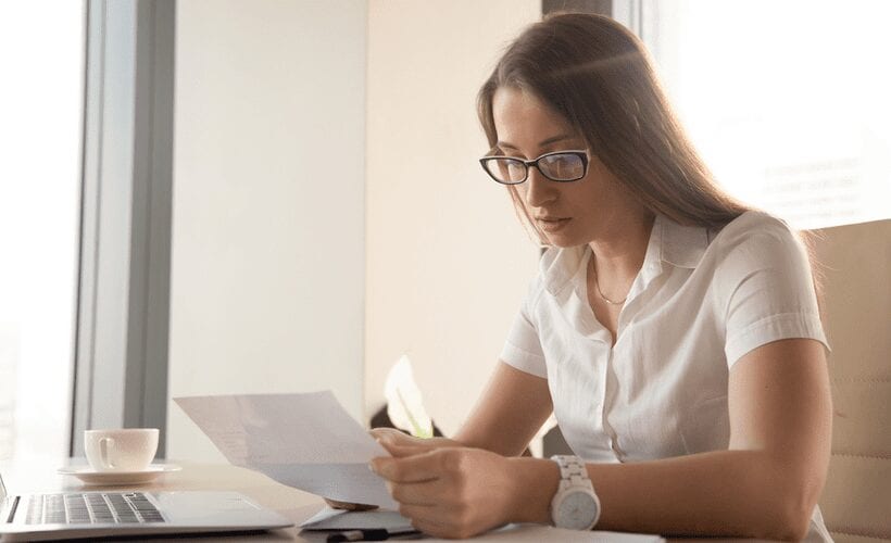 woman papers chip denials and appeals