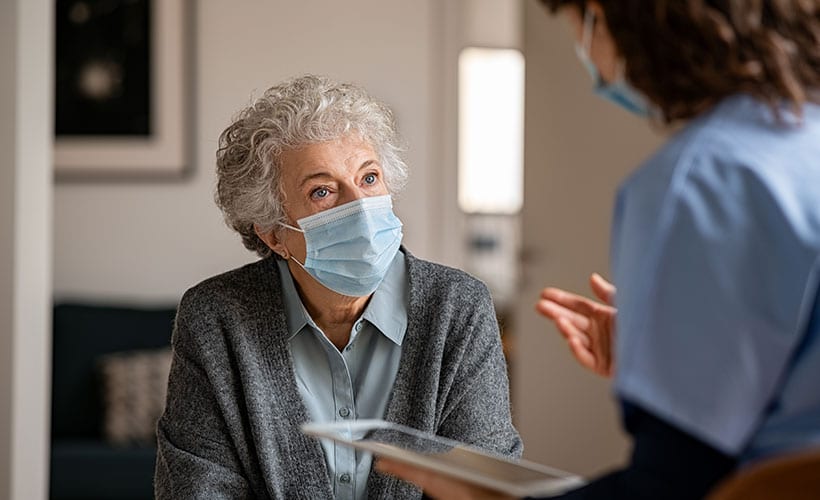 senior woman with nurse ssi