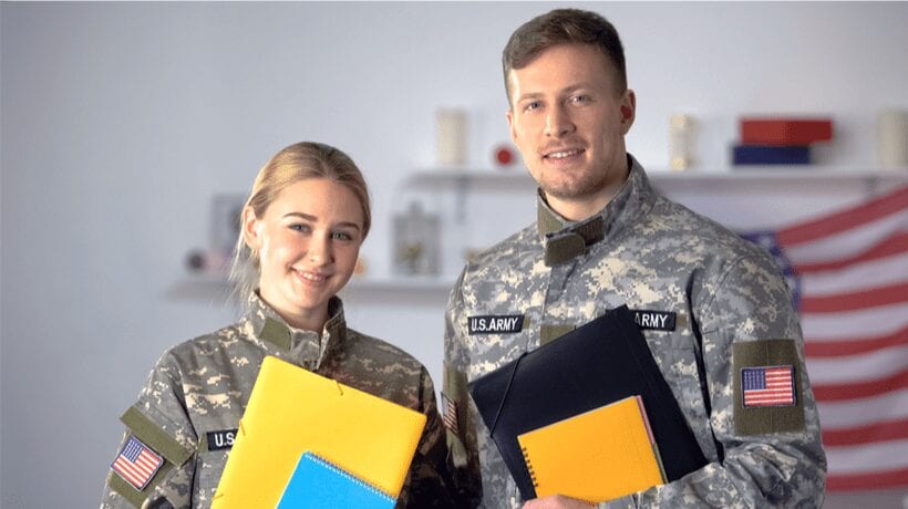 couple of military members with books active member rate
