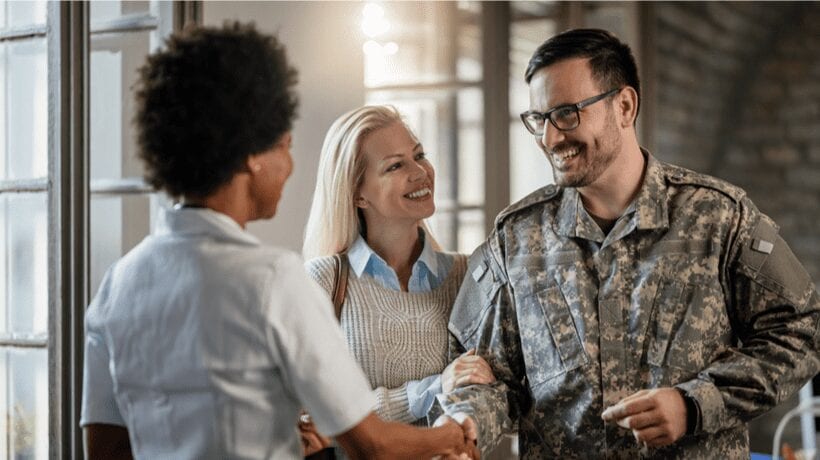 military man with wife meeting another woman GI Bill eligibility requirements