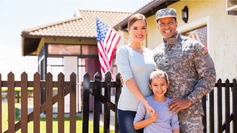 military reserve member with family montgomery gi bill